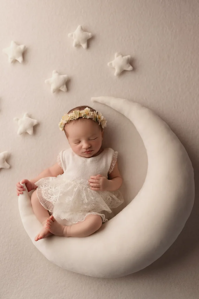 Newbornshooting in Nidda in Mond