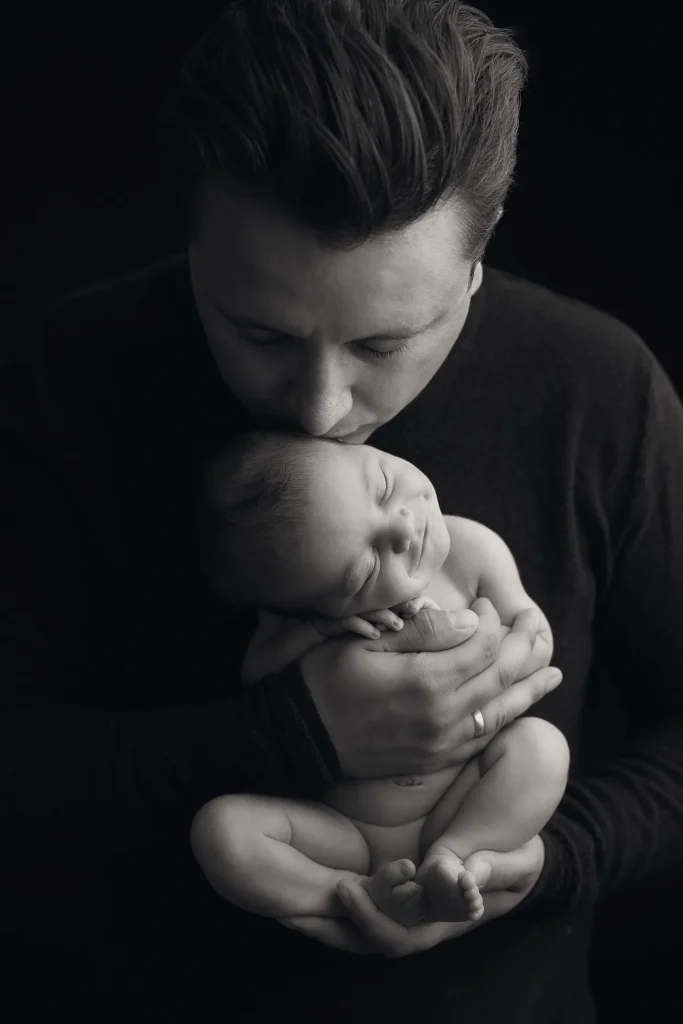 papa newborn foto